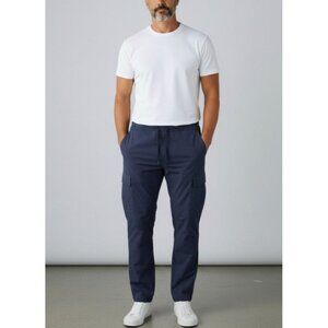 Nautica Sport Tech Mens Navy Cargo Pants Size XL Adjustable Waist